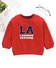 ToffyHouse Full Sleeves Tee LA Print - Red