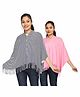 Nene Multi Purpose Mother's Breast Feeding Shawl Pack Of 2 - Grey Pink