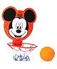 Disney Mickey Mouse Face Cut Basket Ball Set Color & Ball Print May Vary)