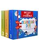 Enjunior Box Educational Activity Game With Puzzles & Role Play Mask Pack of 3 - Yellow Green Blue