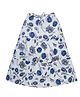 Young Birds Floral Print Skirt - Blue