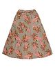 Young Birds Floral Print Skirt - Grey