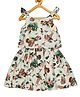 Young Birds Sleeveless Jungle Theme Print Dress - Multi