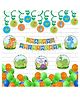 Untumble Dinosaur Birthday Swirls Party Decor Multicolor - Pack of 64