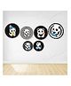 Untumble Panda Paper Fans Black & White - Pack of 6 