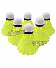 Toyshine Nylon Badminton Shuttlecocks Pack of 6 - Multicolor 