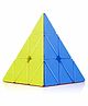 Toyshine High Stability Stickerless Pyramid Shaped Cube - Multicolor 