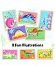Toyshine Dinosaurs Pattern Block Wooden Board Puzzle Multicolour - 32 Pieces