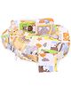 Mee Mee Feeding Pillow Animal Print - White Orange
