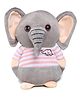 Webby Elephant Soft Toy Grey and Pink - Height 20 cm