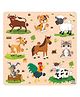 Webby Farm Animals Wooden Board Puzzle - 9 Pieces
