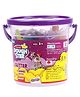 Skoodle Modelling Glitter Dough Set with Stencils 6 Shades - Multicolor