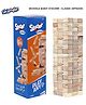 Skoodle Stackrr Classic Stacking Tumbling Tower Game Of Premium Beachwood Wooden Blocks - 54 Pieces