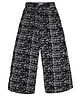 Young Birds Full Length Printed Palazzo Pants - Black