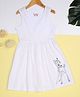 Zion Sleeveless Reindeer Print Jersey Dress - White