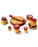 Simple Days Wooden Cooking Set Pack of 16 - Multicolour