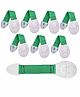 KitschKitsch Child Proofing Safety Locks Latches Pack of 8 - Green