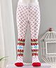 Cute Walk by Babyhug Cotton Antibacterial Footed Tights Floral Design - Pink White