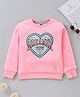 Vitamins Full Sleeves Sweatshirt Heart Print - Pink