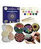 Kalakaram Dot Mandala Rock Painting Kit - Multicolour