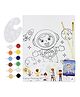 Kalakaram Space Boy Canvas Painting Kit - Multicolour
