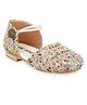 Mine Sole Stone Half Cut Sandals - Multicolor