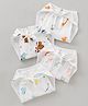 The Boo Boo Club Extra Soft Organic Cotton Muslin Nappies Small Pack Of 4 - White