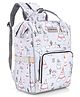 Babyhug Printed Backpack Style Maternity Diaper Bag- Grey