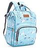 Babyhug Diaper Backpack Unicorn Print - Blue