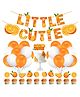 Zyozi Little Cutie Birthday Decoration Kit Orange - Pack of 37 