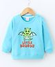 Babyhug Full Sleeves Sweatshirt Little Dragon Print - Blue