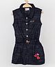 Peppermint Sleeveless Heart Patch Dress - Blue