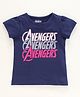 Pine Kids Half Sleeves Marvel Avengers Bio Wash Tee - Blue