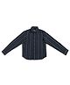 Jack & Jones Juniors Full Sleeves Striped Slim Fit Shirt - Green