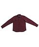Jack & Jones Juniors Full Sleeves Solid Slim Fit Shirt - Red