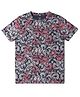 Jack & Jones Junior Half Sleeves Tee Floral Print - Dark Blue