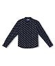 Jack & Jones Juniors Full Sleeves Striped Slim Fit Shirt - Blue