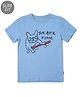 Jack & Jones Junior Half Sleeves Tee Dog Print - Blue