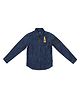Jack & Jones Juniors Full Sleeves Denim Slim Fit Shirt - Dark Blue