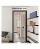 Classic Mosquito Net Magnetic Screen for All Door Types with Self Adhesive Hook Tape 210 x 110 cm - Grey