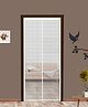 Classic Mosquito Net Fiberglass Magnetic Screen for All Door Types with Self Adhesive Hook Tape 210 x 80 cm - White