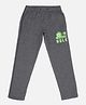 Kidsville Full Length Hulk Print Detailing Track Pants - Dark Grey