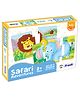 Frank Safari Adventures Early Jigsaw Puzzle Multicolor  (14 Pieces) for kids above 2+ Years - 32903