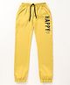Orrigany Full length Lounge Pant Text Print - Yellow
