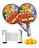 Toyshine Dixon Super Fly Table Tennis Combo  Two Ping Pong Paddles, 6 Plastic Balls and Foldable Net (SSTP)