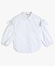 Koton Full Balloon Sleeves Bow Embellished Top - White