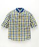 Juscubs Full Sleeves Checked 100 % Cotton Biowash Soft Shirt - Yellow