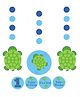 Charmed Celebrations Mr Turtle Hanging Deco - Blue