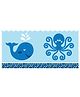 Charmed Celebrations Table Cover Whale Print - Blue