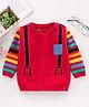 ToffyHouse Full Sleeves Tee Stripes - Red